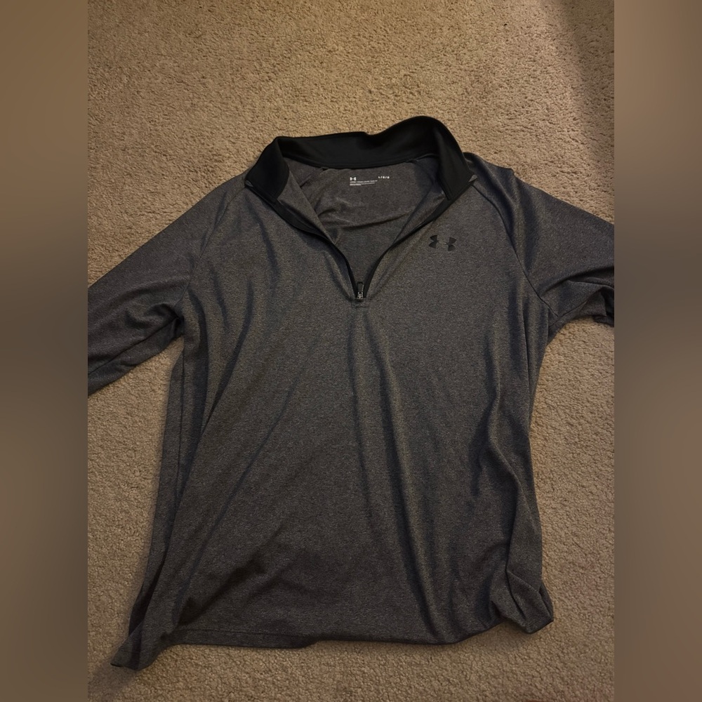 Under Armour Black and Gray Pullover